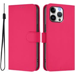 Mobigear Urban Wallet Housse iPhone 16 Pro Max Etui Porte-Monnaie - Magenta