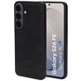 Mobiparts Classic Coque Samsung Galaxy S26 FE MagSafe Coque arrière en TPU,Similicuir - Graphite Black