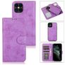 Mobigear Wallet iPhone 12 Pro Coque Étui 2en1 avec coque amovible Portefeuille - Violet