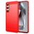 Mobigear Brushed Slim Coque Samsung Galaxy S24 FE Coque arrière en TPU Souple - Rouge