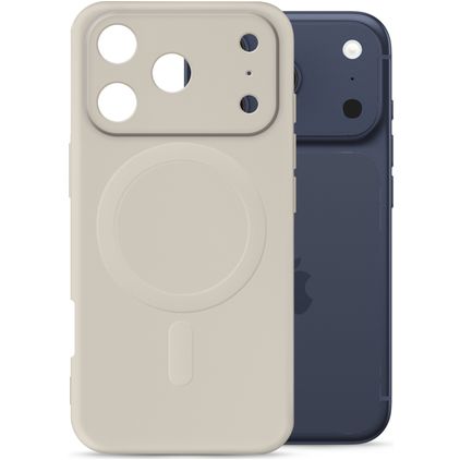 My Style Protective Flex Coque iPhone 17 Pro Max MagSafe Coque arrière en TPU Souple - Antique White