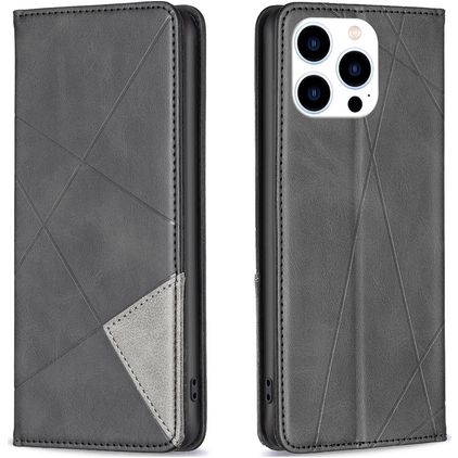 Mobigear Rhombus Slim Housse iPhone 16 Pro Max Etui - Noir