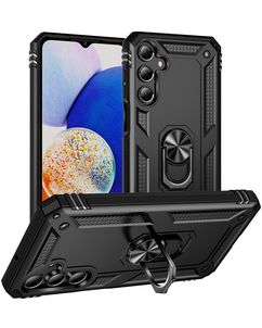 Mobigear Armor ring Coque Samsung Galaxy A16 Coque arrière Rigide Anti-Chocs avec Anneau-Support - Noir