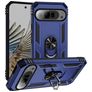 Mobigear Armor Ring Coque Google Pixel 9 Pro XL Coque arrière Rigide Anti-Chocs avec Anneau-Support - Bleu