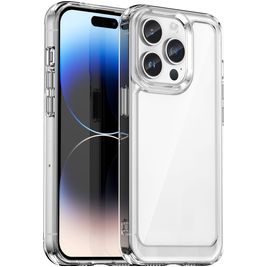 Mobigear Crystal Coque Transparente iPhone 15 Pro Coque arrière Rigide - Transparent