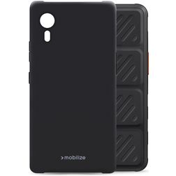 Mobilize Rubber Gelly Coque Samsung Galaxy Xcover 7 Coque arrière en TPU Souple - Matt Black