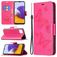Mobigear Butterfly Housse Samsung Galaxy A22 5G Etui Porte-Monnaie - Magenta