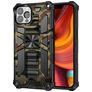 Mobigear Armor Stand Coque iPhone 13 Pro Max Coque arrière Rigide Anti-Chocs avec Support Amovible - Vert