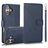 Mobigear Wallet Housse iPhone 16 Plus Etui avec Coque Détachable Porte-Monnaie - Bleu