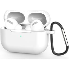 Mobigear Classic Coque Apple AirPods Pro 1 Coque en Silicone Souple - Blanc