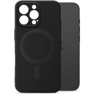 My Style Protective Flex Coque iPhone 16 Pro MagSafe Coque arrière en TPU Souple - Noir