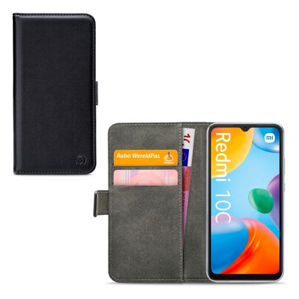 Mobilize Classic Gelly Wallet Housse Xiaomi Redmi 10C Etui Porte-Monnaie - Noir