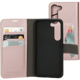 Mobiparts Classic Wallet Housse Samsung Galaxy S23 Etui Porte-Monnaie - Rose