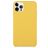Mobigear Rubber Touch Coque iPhone 15 Pro Coque arrière en Silicone - Jaune