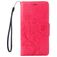 Mobigear Flowers Housse iPhone SE (2020) Etui Porte-Monnaie - Magenta