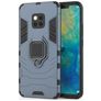 Mobigear Armor Ring Coque Huawei Mate 20 Pro Coque arrière Rigide Anti-Chocs avec Anneau-Support - Bleu Marin