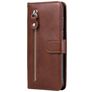Mobigear Zipper Housse Xiaomi Mi Note 10 Lite Etui Porte-Monnaie - Marron