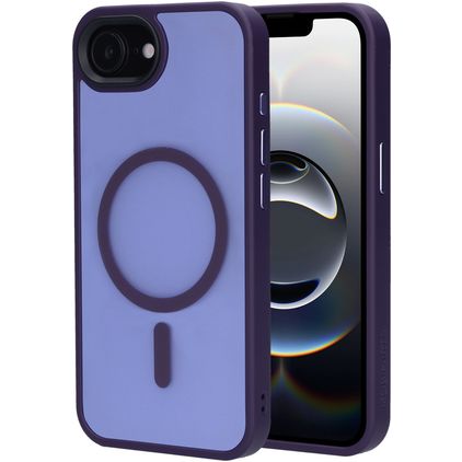 Mobiparts Hardcover Coque iPhone 17e MagSafe Coque arrière Rigide - Satin Purple