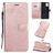 Mobigear Butterfly Housse Samsung Galaxy A51 Etui Porte-Monnaie - Rose doré