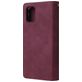 Mobigear Zipper Housse Samsung Galaxy A51 Etui Porte-Monnaie - Rouge