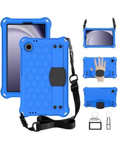 Mobigear HexStrap Samsung Galaxy Tab A11 EVA Coque arrière + Bandoulière - Bleu