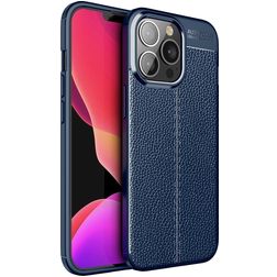 Mobigear Luxury Coque iPhone 14 Pro Max Coque arrière en TPU Souple - Bleu