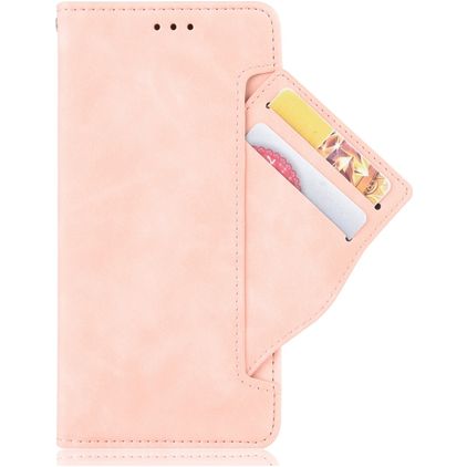 Mobigear Slide Wallet Housse LG K51s Etui Porte-Monnaie - Rose
