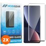 Mobigear Premium Xiaomi 12 Pro Verre trempé Protection d'écran - Compatible Coque - Noir (Lot de 2)