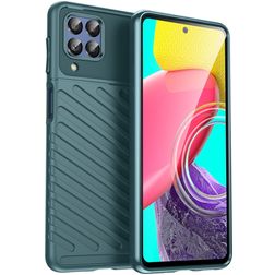 Mobigear Groove Coque Samsung Galaxy M53 Coque arrière en TPU Souple - Vert
