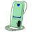 Mobigear Lanyard Card iPhone 16 Coque avec cordon en Silicone et Porte-Cartes - Vert