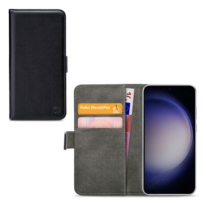 Mobilize Classic Gelly Wallet Housse Samsung Galaxy S23 Etui Porte-Monnaie - Noir