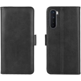 Mobigear Slim Magnet Housse OnePlus Nord Etui Porte-Monnaie - Noir