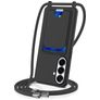 Mobigear Lanyard Card Samsung Galaxy S26 Plus Coque avec cordon en Silicone et Porte-Cartes - Noir