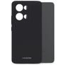 Mobilize Rubber Gelly Coque OPPO Reno 13F Coque arrière en TPU Souple - Noir