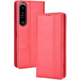 Mobigear Sensation Housse Sony Xperia 1 IV Etui Porte-Monnaie - Rouge