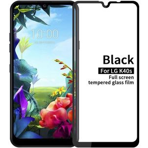 Mobigear Premium LG K40s Verre trempé Protection d'écran - Compatible Coque - Noir