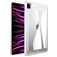 Mobigear Crystal Coque iPad Pro 11 Pouces (2020) Coque Arrière Rigide - Transparent / Blanc