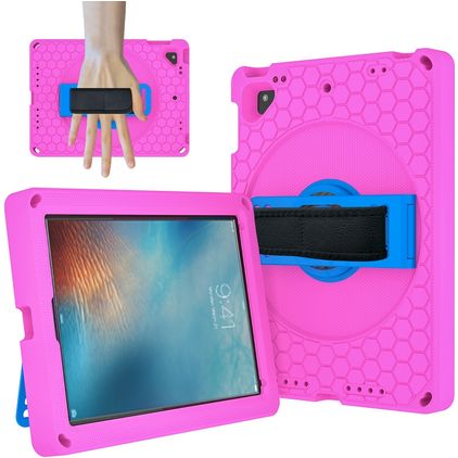 Mobigear Ruggedized Coque iPad 5 (2017) Coque arrière en EVA + Support Amovible - Rose