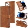 Mobigear Wallet Housse iPhone 14 Pro Max Etui Porte-Monnaie - Marron