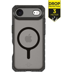 ITSKINS Level 2 HybridMagFrost R Coque iPhone Air MagSafe Coque arrière Rigide Anti-Chocs - Noir