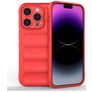 Mobigear Bumpy Coque iPhone 15 Pro Coque arrière en TPU Souple - Rouge