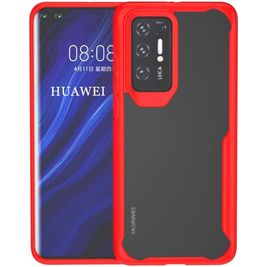 Mobigear Crystal Coque Huawei P40 Pro Coque arrière Rigide - Transparent / Rouge