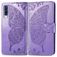 Mobigear Butterfly Housse Samsung Galaxy A70 Etui Porte-Monnaie - Violet