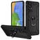 Mobigear Armor Ring Samsung Galaxy A73 Plastique rigide Coque arrière Antichoc avec bague de maintien - Noir