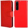 Mobigear Wallet Housse Sony Xperia 1 IV Etui Porte-Monnaie - Rouge