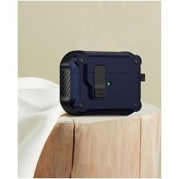 Mobigear Armor Clip Coque Apple AirPods Pro 3 - Bleu