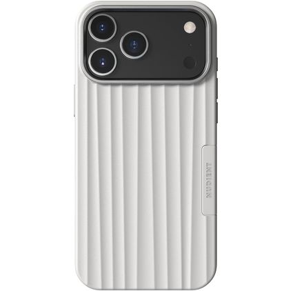 Nudient Bold Coque iPhone 17 Pro Max MagSafe Coque arrière Rigide - Chalk White