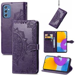 Mobigear Mandala Housse Samsung Galaxy M52 Etui Porte-Monnaie - Violet