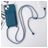 Mobigear Lanyard Card iPhone 15 Coque avec cordon en Silicone et Porte-Cartes - Dark Blue