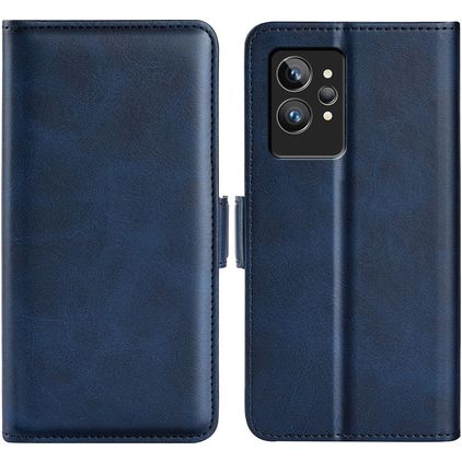 Mobigear Slim Magnet Housse Realme GT2 Pro Etui Porte-Monnaie - Dark Blue